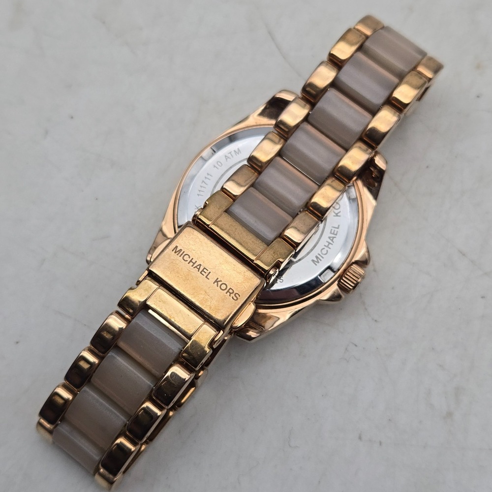 Michael Kors Chronograph Women's Mini Blair Rose Gold Tone Watch MK6175 - Picture 6 of 16